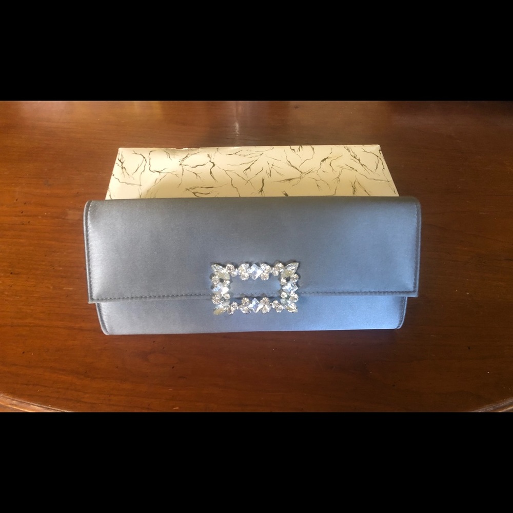 Platinum Silk Clutch